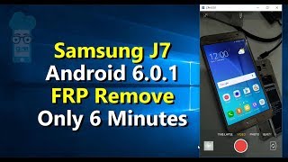 Samsung J7 Android 601 FRP Remove only 6 Minutes without Computer [upl. by Gayler661]