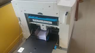 Envelope printing on Riso SF9350 at Bandekar Offset Goa [upl. by Assetniuq]