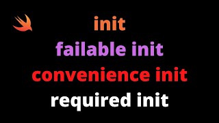 Swift  Init  Designated Init  convenience init  failable init  required init [upl. by Gally]