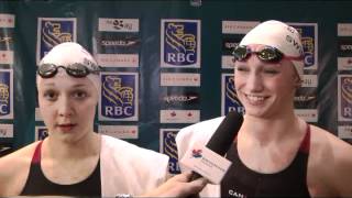 Brittany MacLean  Amanda Reason PostRace Interview Olympic Trials [upl. by Alakcim298]