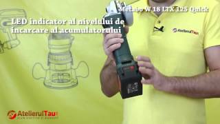 Polizor unghiular cu acumulator  Metabo W 18 LTX 125 Quick  AtelierulTauro  Wunder Haff [upl. by Ailisec]