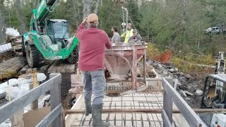 Building New Dam Concrete Spillway [upl. by Korwun]