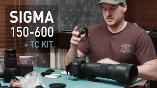 Sigma 150600 C with 14 Tele kit  Unboxing  Initial Thoughts and Fitting with 95mm UV Filter [upl. by Esnohpla260]