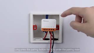 WiFi Smart Switch Wiring amp Pairing Tutorial SONOFF MINI Extreme [upl. by Asnerek664]