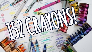 Unboxing 152 CRAYOLA CRAYONS The Ultimate Collection [upl. by Strephon]