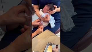 One Month Born Baby Crying Injection Painful injectshorts [upl. by Remde]