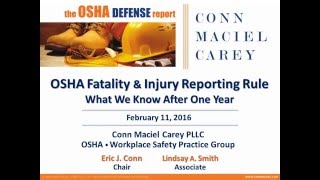 OSHAs New Injury and Fatality Reporting Rule [upl. by Yelrak]