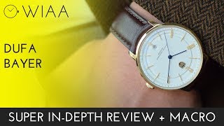 Deutsche Uhrenfabrik Dufa Bayer Watch Review [upl. by Ball652]