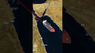 Israel to Yemen cargo ship route cargoship 10millionveiws foryourpage viralshort [upl. by Innes]