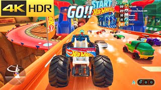 Hot Wheels Unleashed ULTRA HD SETTINGS quotMONSTER TRUCKquot NEW TRACKS 4K PC GAMEPLAY NO COMMENTARY [upl. by Noside]