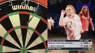 Noa Lyn Van Leuven v Beau Greaves FULL MATCH  WDF World Cup 2023 [upl. by Ocsicnarf916]