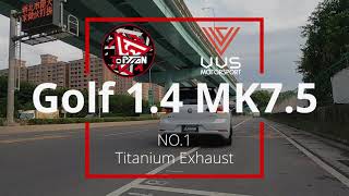 VW Golf 14 MK75 x VVS Titanium Exhaust x Oettinger TCR x Rays Wheels by The Cars [upl. by Haisi]