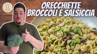 Orecchiette broccoli e salsiccia  Pasta mit Brokkoli und Italienischer Bratwurst [upl. by Harad937]