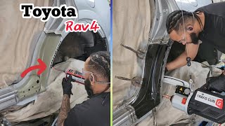 Como remplazar Dog Leg Panel toyota rav4 [upl. by Huff]