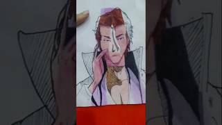 A for aizen drawingbleach anime sketch art drawing shorts trending [upl. by Blase]