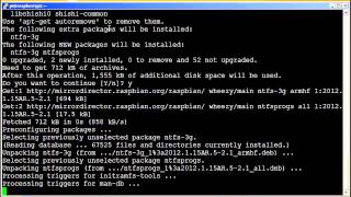 Raspberry Pi Enabling full read write support for NTFS [upl. by Norod806]