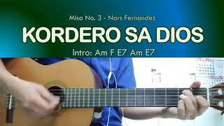 Kordero Sa Dios 3  Nars Fernandez  Guitar Chords [upl. by Reggi]