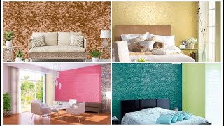 New Modern Wall Texture Design 2023  Texture Painting On Walls  Wall Painting Design Ideas [upl. by Lumbye110]