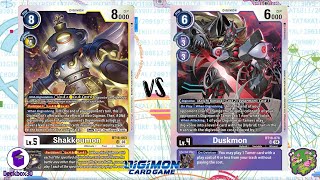 DIGIMON TCG Local match Shakkoumon BlackYellow vs Hybrid Purple  OOPS [upl. by Alburga]