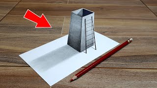 🔥 How To Draw 3D Art for beginners  Easy 3D Drawing on Paper  Easy Art [upl. by Nyleaj]