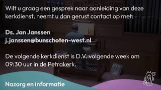 Gezamenljke kerkdienst Petrakerk en Noorderkerk [upl. by Bremser520]