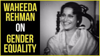 Waheeda Rehman on Gender Equality  Tabassum Talkies [upl. by Yras]