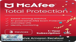 McAfee Total Protection 2024 3 Device Cybersecurity Software Includes Antivirus Review [upl. by Mcmurry]