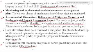 ENVIRONMENTAL IMPACT ASSESSMENT EIA CH2 PART 13 [upl. by Olatha]