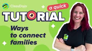 ClassDojo How to connect families [upl. by Nileuqaj969]