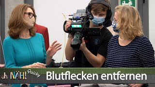 Blutflecken aus Kleidung entfernen  oh NÄH Quicky [upl. by Wentworth690]