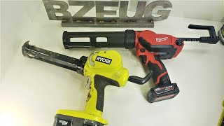 Cordless Caulking Gun Comparison why autoretract can be annoying [upl. by Asia]