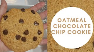 Chocolate Chip Oatmeal Cookie Low Calorie No Flour No Sugar No Butter Baking Dessert Recepi [upl. by Coleville]