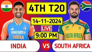 India Vs South Africa 4th T20 Live Score [upl. by Nickelsen480]