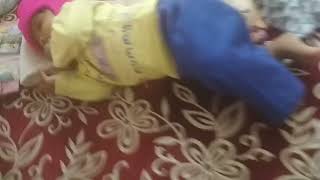 cute baby onemonthold milestone rollover [upl. by Kannry891]