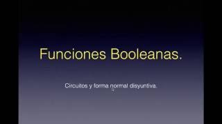 Matemática Discreta  Funciones Booleanas [upl. by Elleraj397]