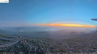 12th of December 2023  4K Daily Timelapse kunanyiMount Wellington Hobart City Tasmania Australia [upl. by Olmsted]