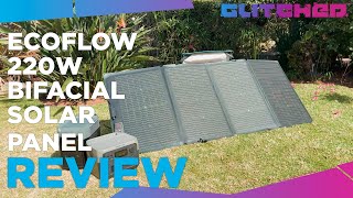 EcoFlow 220W Bifacial Solar Panel Tested and Reviewed [upl. by Ahsinut]