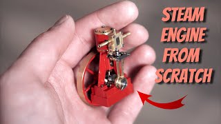 Make This Super Tiny Steam Engine From Scratch [upl. by Lacey]