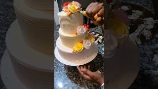 3 step cake design children day special cakecake [upl. by Nosemyaj863]