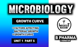 Bacterial Growth Curve  Physical Parameters For Bacterial Growth  Microbiology  B Pharma 3rd Sem [upl. by Osicnarf]