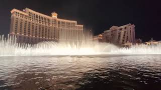 Bellagio Fountains • Rondine al Nido Luciano Pavarotti [upl. by Moia]