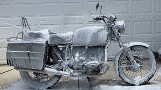 Barn Find BMW R807 Motorcycle  First Wash in 30 Years [upl. by Rech175]