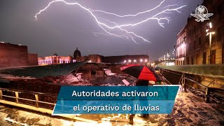 Así se vio la granizada en la Ciudad de México [upl. by Forsta]