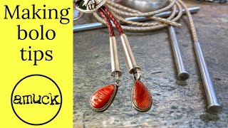 Designing bolo tips to complement the art piecejewelry making [upl. by Eiral617]