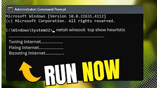 How To Speed Up Internet Using CMD⚡Command Prompt Fix [upl. by Rem]