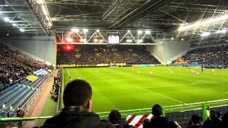 Opkomst Vitesse  FCU minuut stilte Theo Bos2 [upl. by Nitaj]