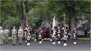 Assaye Parade 2024 09  Glencorse Bks  Milton Bridge and Presentation of Medals [upl. by Llehsor]