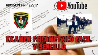 TIPS PARA RENDIR EL EXAMEN PSICOMETRICO EXCELENTE l Proceso de Admisión PNP [upl. by Katherin]