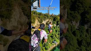 Crazy JUMPS from high places 🥶✨️travel bungeejump bungeejumping zipline [upl. by Sheff]