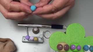 Tuto Fimo verschiedene FacettenaugenIdee von VroniPolymer Clay [upl. by Nesline]